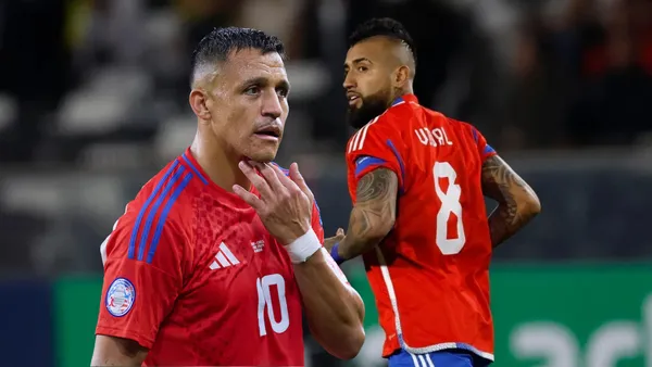 Alexis Sánchez y Arturo Vidal (Foto tomada de: La Roja/La Tercera)