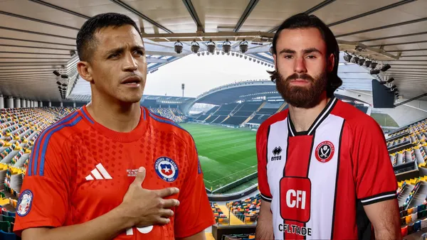 Alexis Sánchez y ben brereton Díaz (Foto tomada de: Wikipedia/Chile/Sheffield)