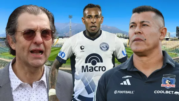 Aníbal Mosa, Sebastián Villa y Jorge Almirón (Foto tomada de: Colo Colo/Independiente de Avellaneda)