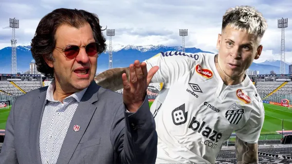 Aníbal Mosa y Yeferson Soteldo (Foto tomada de: Colo Colo/Camarin/Santos)