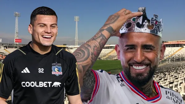 Arturo Vidal y Lucas Cepeda (Foto tomada de: Goal/Colo-Colo/Sabes)