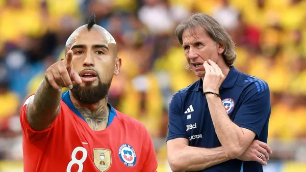 Arturo Vidal y Ricardo Gareca (Foto tomada de: Goal/La Roja)