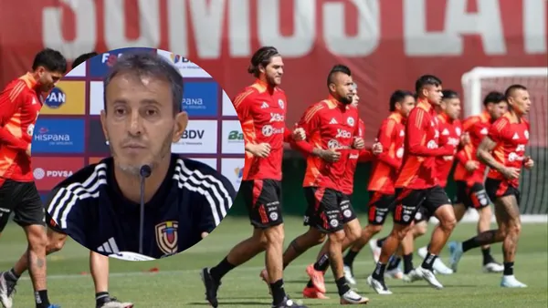 Batista y jugadores de Chile. Foto: redes de La Roja.