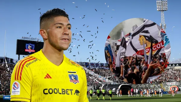 Brayan Cortés e hinchas de Colo Colo (Foto tomada de: La Tercera/Central/Periscopio)