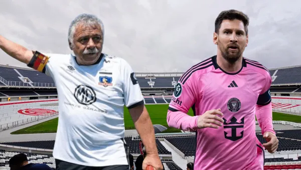 Carlos Caszely y Lionel Messi (Foto tomada de: Wikipedia/Transfermarkt/Colo Colo)