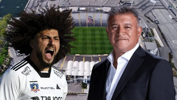 Claudio Borghi y Maximiliano Falcón (Foto tomada de: Colo Colo/RedGol/MSN)