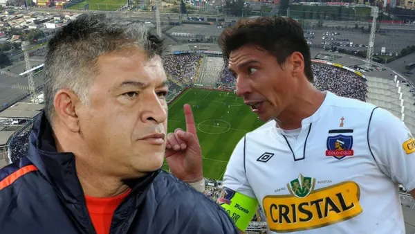 Claudio Borghi y Pablo Contreras (Foto tomada de: Colo Colo/Wilfredo/C5N)