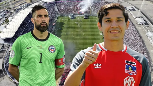 Claudio Bravo y Matías Fernández (Foto tomada de: Colo Colo/La Roja)