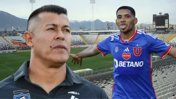 Cristian Palacios y Jorge Almirón (Foto tomada de: Wikipedia/U de Chile/Futuro)