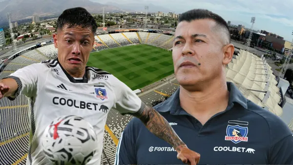 Cristián Zavala y Jorge Almirón (Foto tomada de: Colo-Colo/La Tercera)