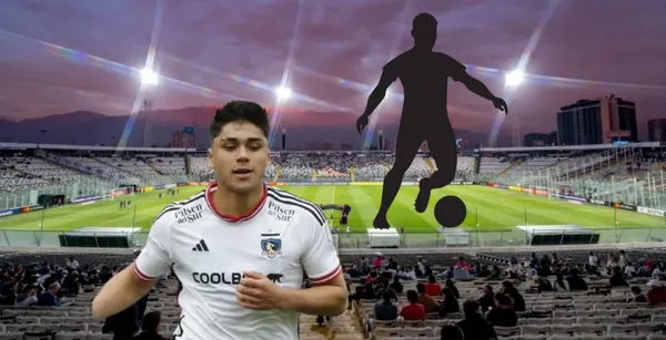 Damián Pizarro con la camiseta de Colo Colo.