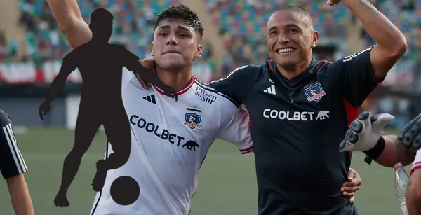 Damián Pizarro y Leandro Benegas celebrando en Colo Colo.