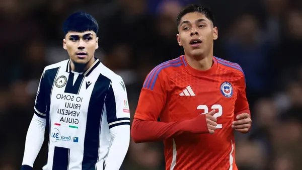 Darío Osorio y Damián Pizarro (Foto tomada de: Udinese/Transfermarkt)