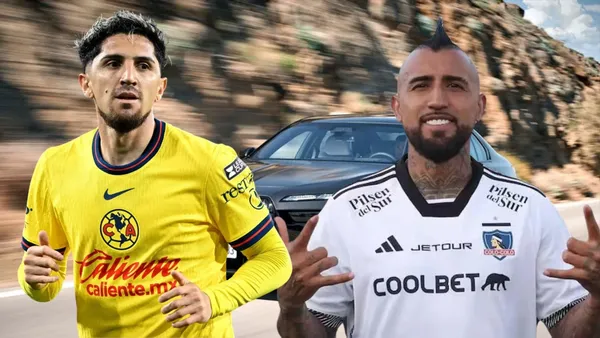 Diego Valdés y Arturo Vidal (Foto tomada de: Robb/Colo-Colo/Goal)