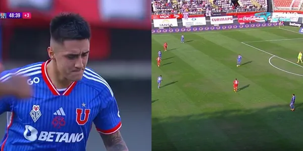 El defensor de Universidad de Chile no tiene un partido tranquilo.