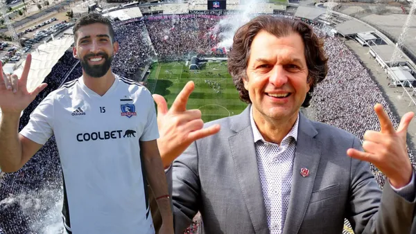 Emiliano Amor y Aníbal Mosa (Foto tomada de: Colo-Colo/Sabes)