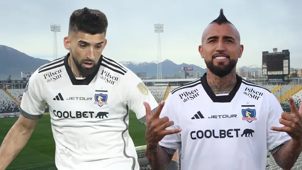 Emiliano Amor y Arturo Vidal (Foto tomada de: Wikipedia/Sentimiento/Colo Colo)