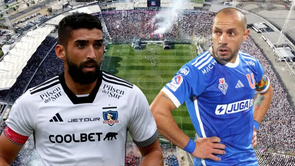 Emiliano Amor y Marcelo Díaz (Foto tomada de: Colo Colo/Universidad de Chile)