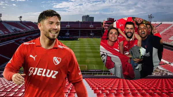 Felipe Loyola e hinchas de Independiente de Avellaneda (Foto tomada de: Wikipedia/Infobae)