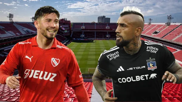Felipe Loyola y Arturo Vidal (Foto tomada de: Independiente/Transfermarkt/Pauta)