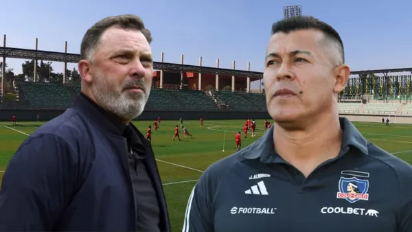 Hernán Caputto y Jorge Almirón (Foto tomada de: Chile/ADN/Mercato)