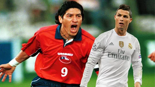 Iván Zamorano y Cristiano Ronaldo (Foto tomada de: Mundo Deportivo/PD)