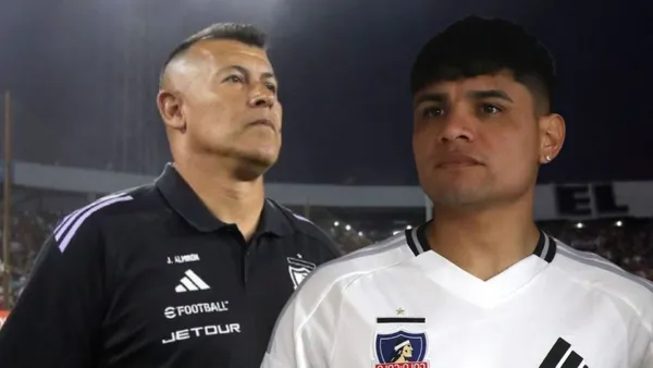 Jorge Almirón y Claudio Aquino (Foto tomada de: Colo-Colo)