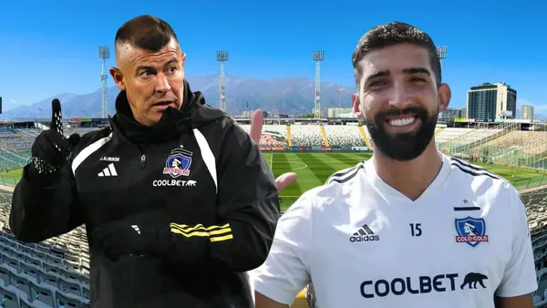 Jorge Almirón y Emiliano Amor (Foto tomada de: RedGol/Top/Colo Colo)