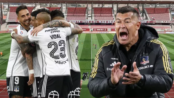 Jorge Almirón y jugadores de Colo-Colo (Foto tomada de: La Serena/Colo-Colo/Periscopio)