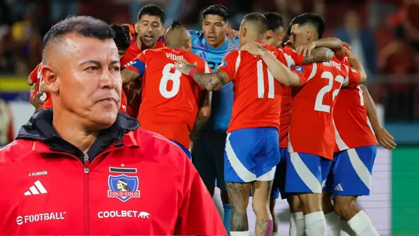 Jorge Almirón y jugadores de La Roja (Foto tomada de: Chile/La Roja)