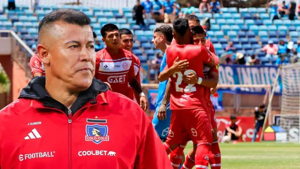 Jorge Almirón y jugadores de Unión San Felipe (Foto tomada de: Unión San Felipe/Chile)