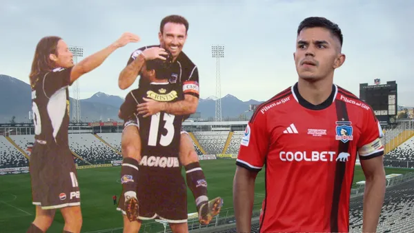 Jugadores Colo Colo y Vicente Pizarro (Foto tomada de: Wikipedia/Sintonía/Chile)