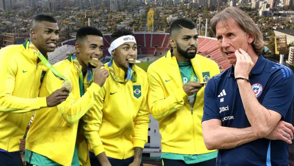 Jugadores de Brasil y Ricardo Gareca (Foto tomada de: La Cuarta/CNN/El Universo)