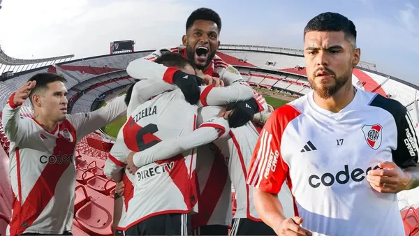 Jugadores River Plate y Paulo Díaz (Foto tomada de: Goal/River Plate/Provincia)