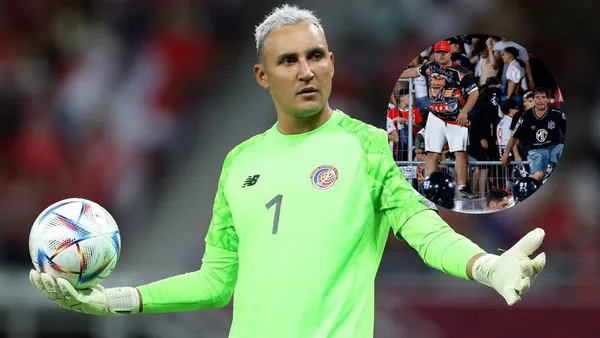 Keylor Navas y Brayan Cortés (Foto tomada de: Goal/Sentimiento)