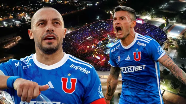 Marcelo Díaz y Charles Aránguiz (Foto tomada de: Municipio/U de Chile)