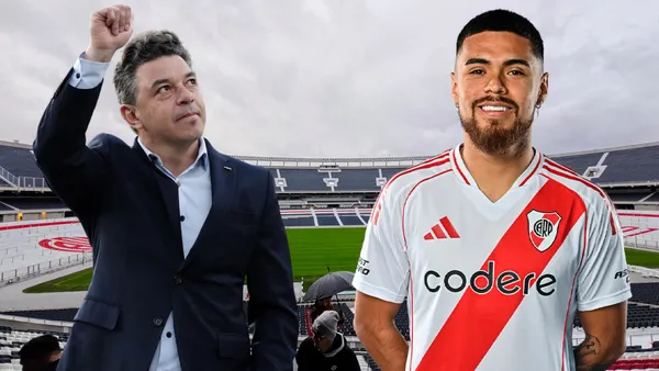 Marcelo Gallardo y Paulo Díaz (Foto tomada de: Wikipedia/River Plate/CONMEBOL)