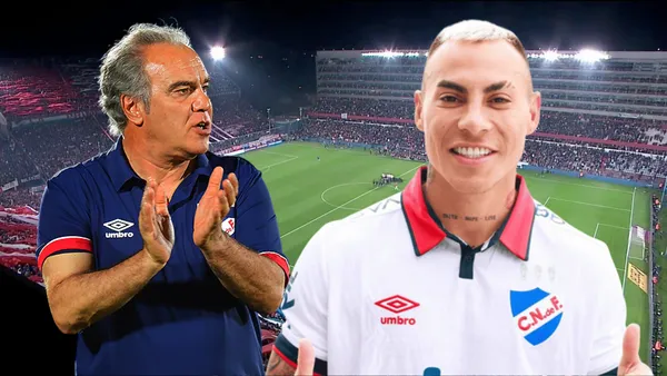 Martín Lasarte y Eduardo Vargas (Foto tomada de: Wikipedia/Nacional/Tenfield)