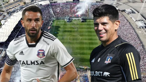 Mauricio Isla y Esteban Pavez (Foto tomada de: Colo-Colo/Cooperativa)