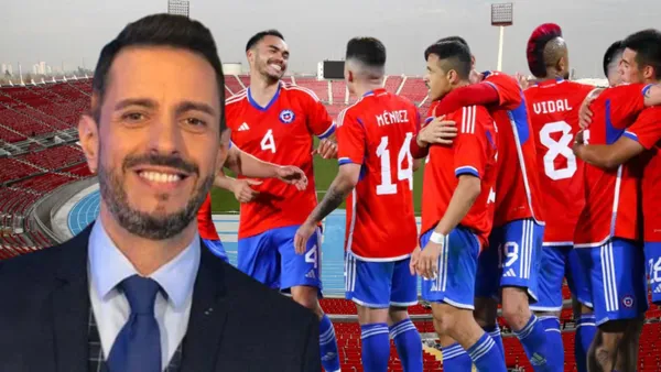 Pablo Giralt y jugadores de La Tri (Foto tomada de: Mindep/Romasso/Fut)