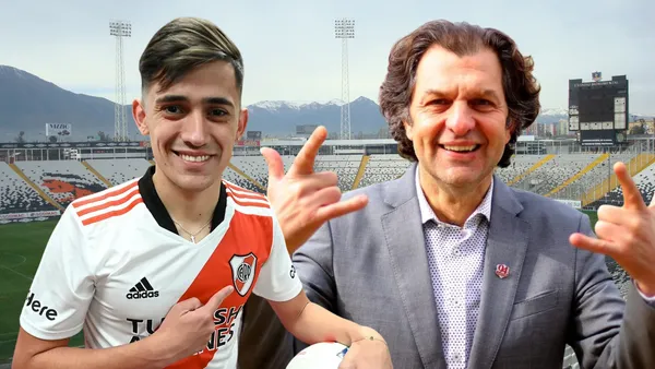 Pablo Solari y Aníbal Mosa (Foto tomada de: Wikipedia/River Plate/Sabes)