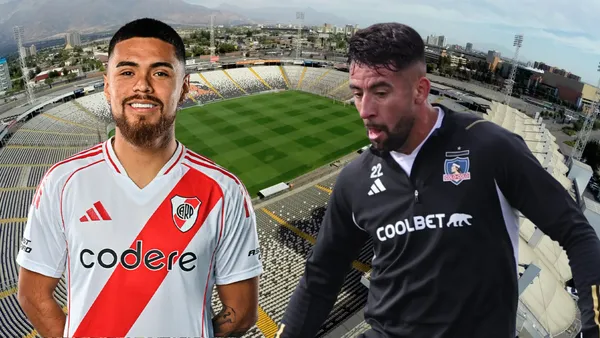 Paulo Díaz y Mauricio Isla (Foto tomada de: Colo Colo/River Plate)
