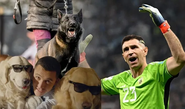 Revisa la comparación de las mascotas de ambos futbolistas.