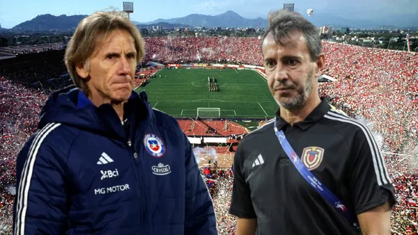 Ricardo Gareca y Fernando Batista (Foto tomada de: Wikipedia/Venezuela/La Roja)