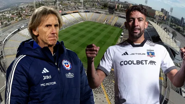 Ricardo Gareca y Mauricio Isla (Foto tomada de: La Tercera/La Roja/Colo Colo)