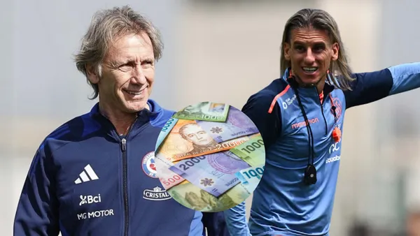 Ricardo Gareca y Sebastián Beccacece (Foto tomada de: La Roja/La Tri/La Nación)