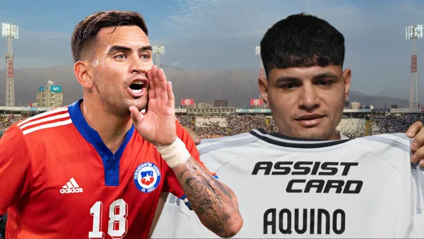 Sebastián Vegas y Claudio Aquino (Foto tomada de: The Stadium/La Tercera/Medio Tiempo)