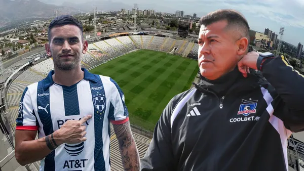 Sebastián Vegas y Jorge Almirón (Foto tomada de: Colo Colo/Monterrey/Chile)