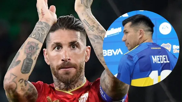 Sergio Ramos y Gary Medel. Foto: redes de Sergio Ramos y Gary Medel.