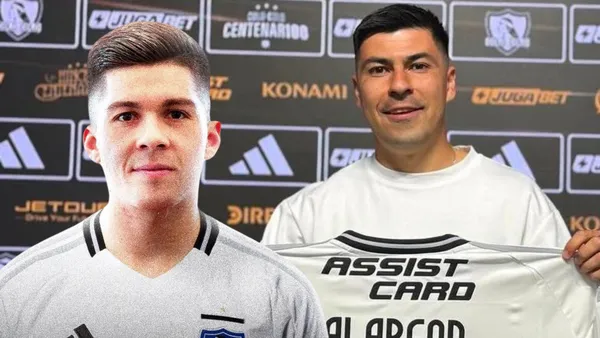 Tomás Alarcón y Víctor Felipe Méndez (Foto tomada de: Colo-Colo)